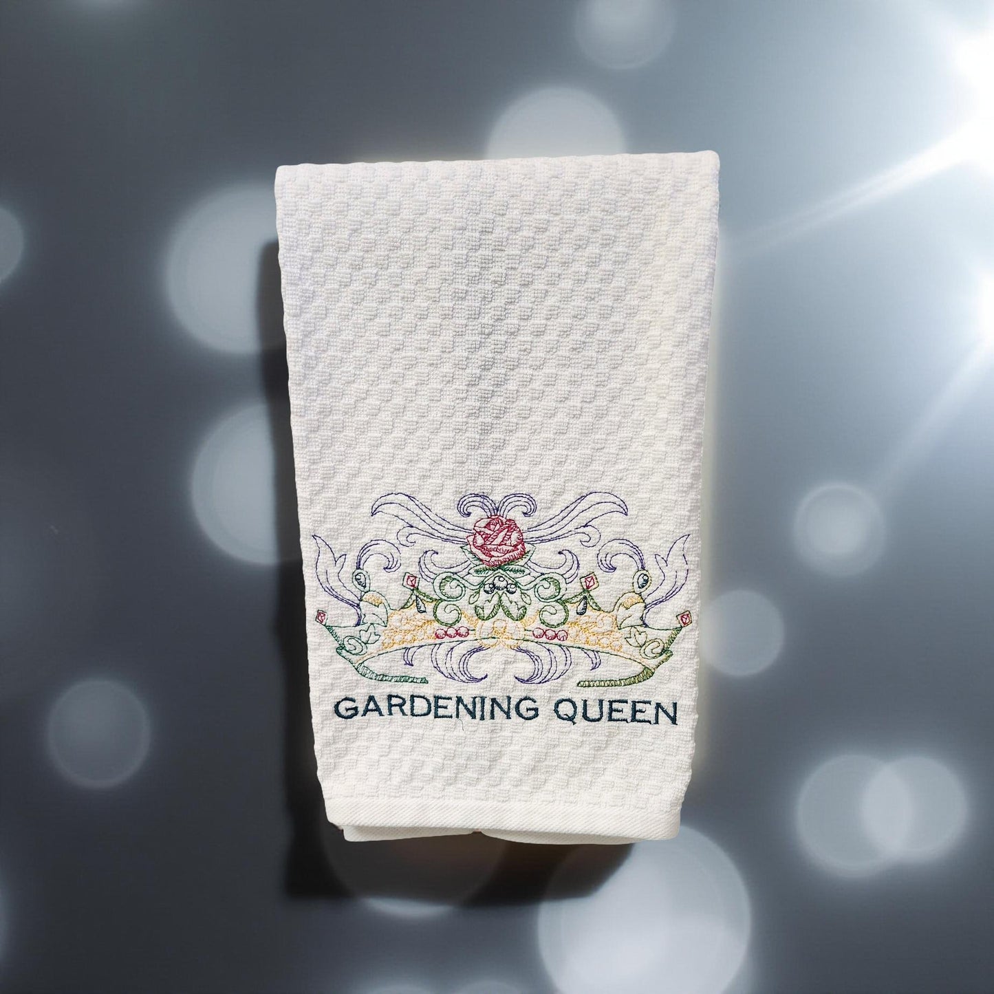 Hand-Crafted Embroidered Mother's Day Hand Towels