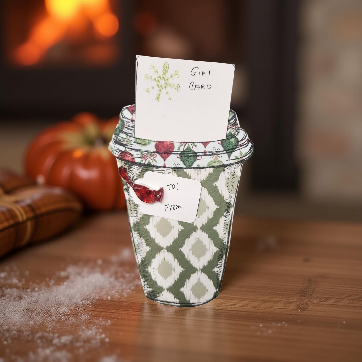 Handmade Gift Card Holders - Coffee and Tea Designs