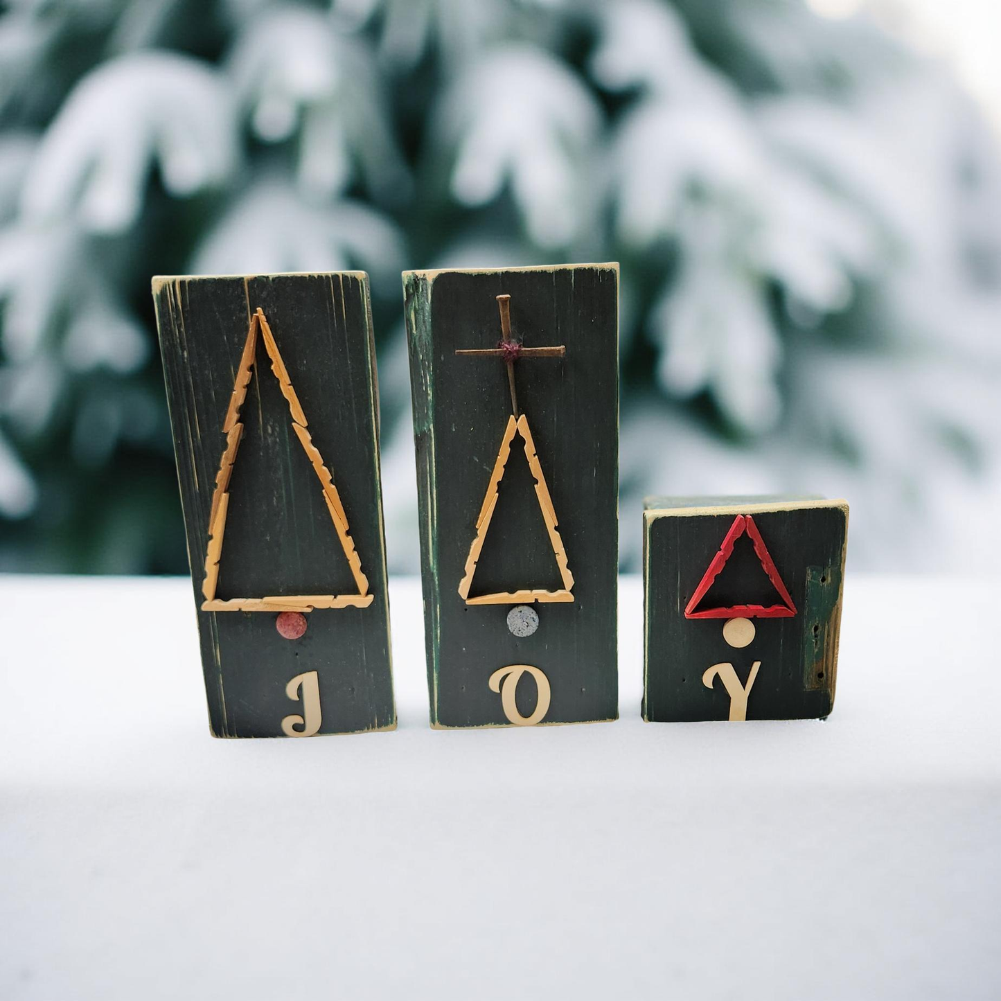 Handmade Wooden Christmas Trees - Louisiana Flare