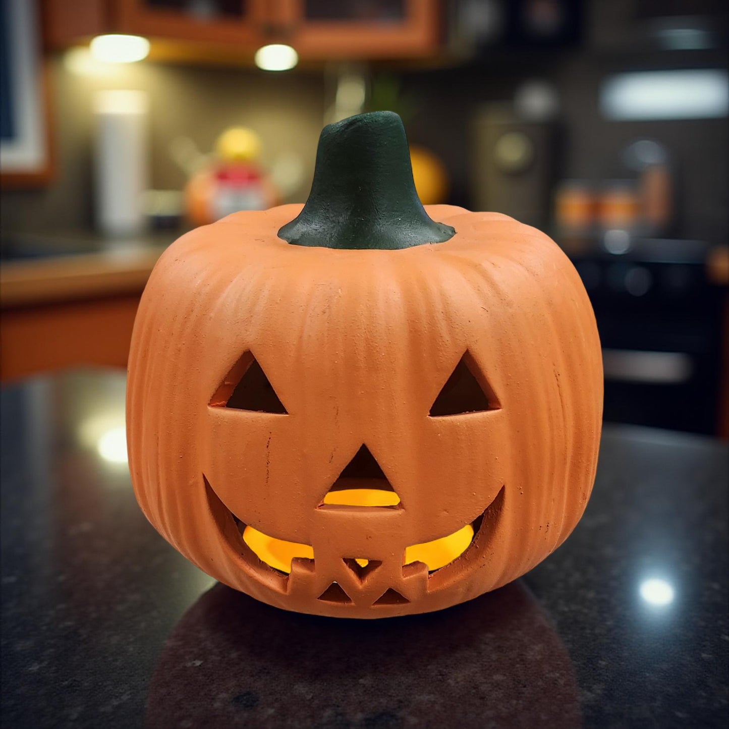 Vintage Jack-o-Lantern Candle Holders - Halloween Decor