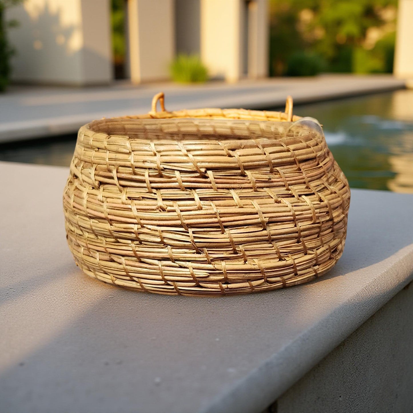 Rustic Pine Needle Basket - Handmade Storage Solution