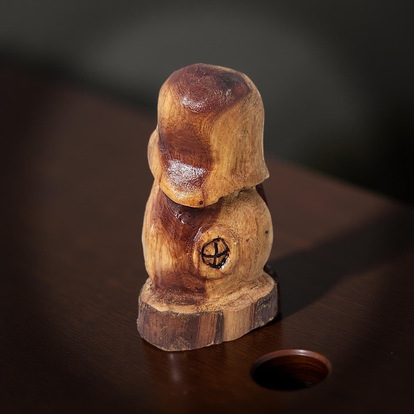 Rustic Hand Carved Wood Spirits Sculptures - One-of-a-Kind Carvings