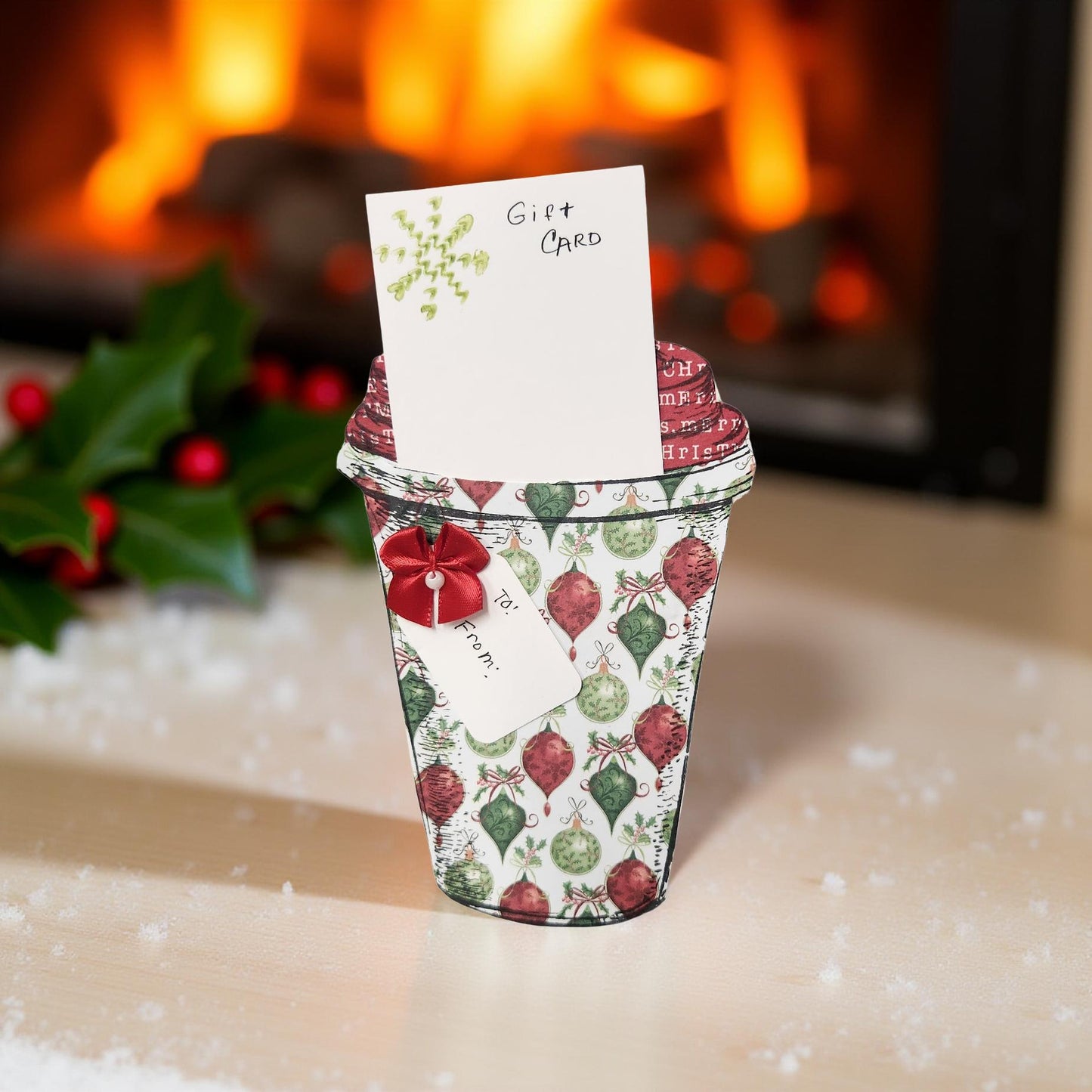 Handmade Gift Card Holders - Coffee and Tea Designs