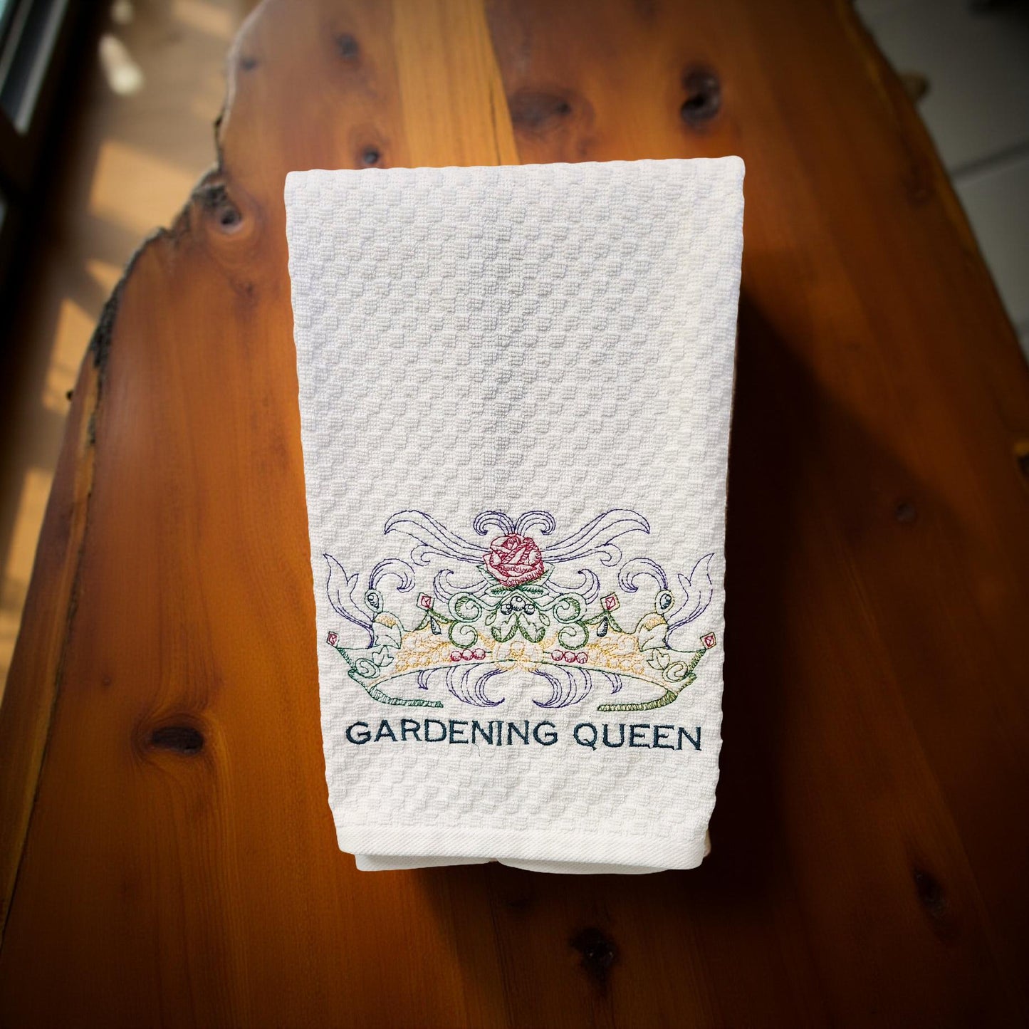 Hand-Crafted Embroidered Mother's Day Hand Towels