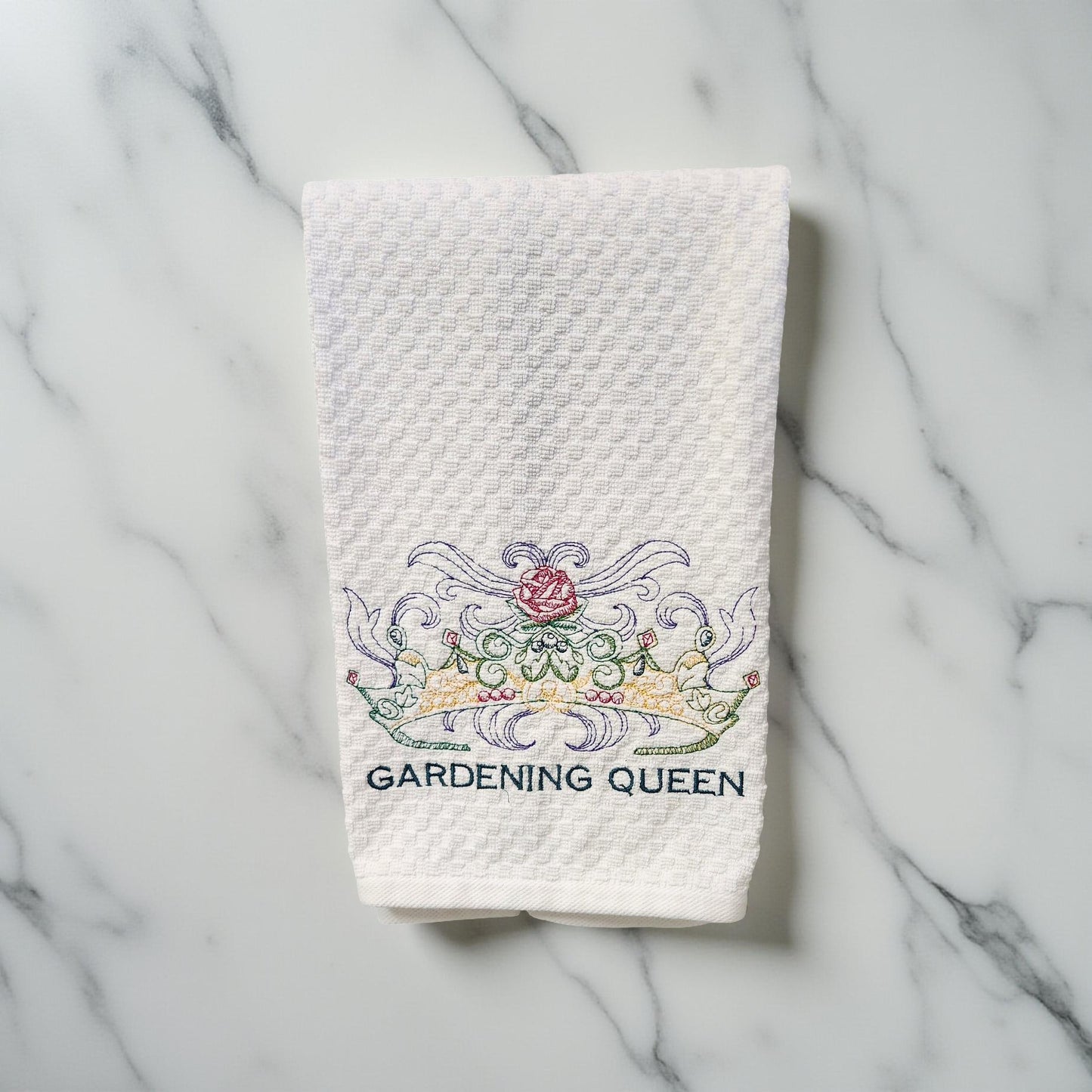 Hand-Crafted Embroidered Mother's Day Hand Towels