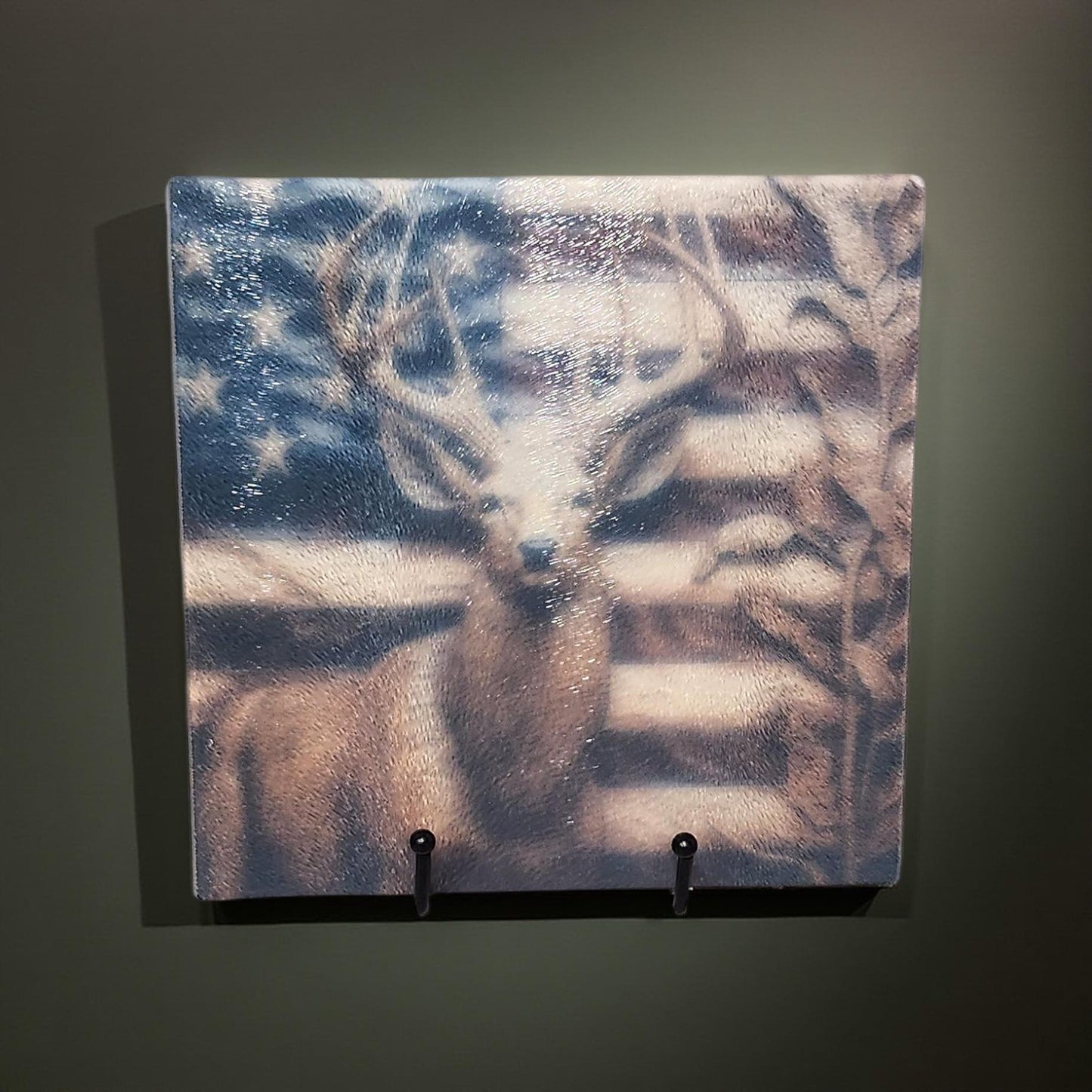 8″ Square Decorative Glass Cutting Board – Fun Images & Quotes