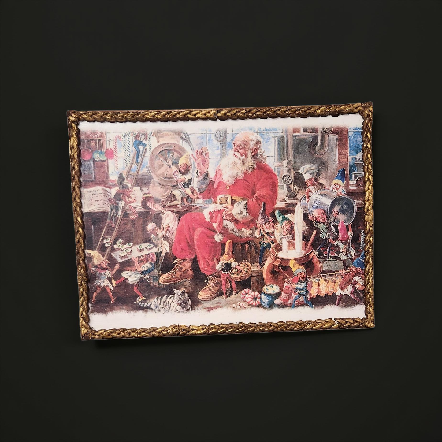 Santa's Workshop Framed Art