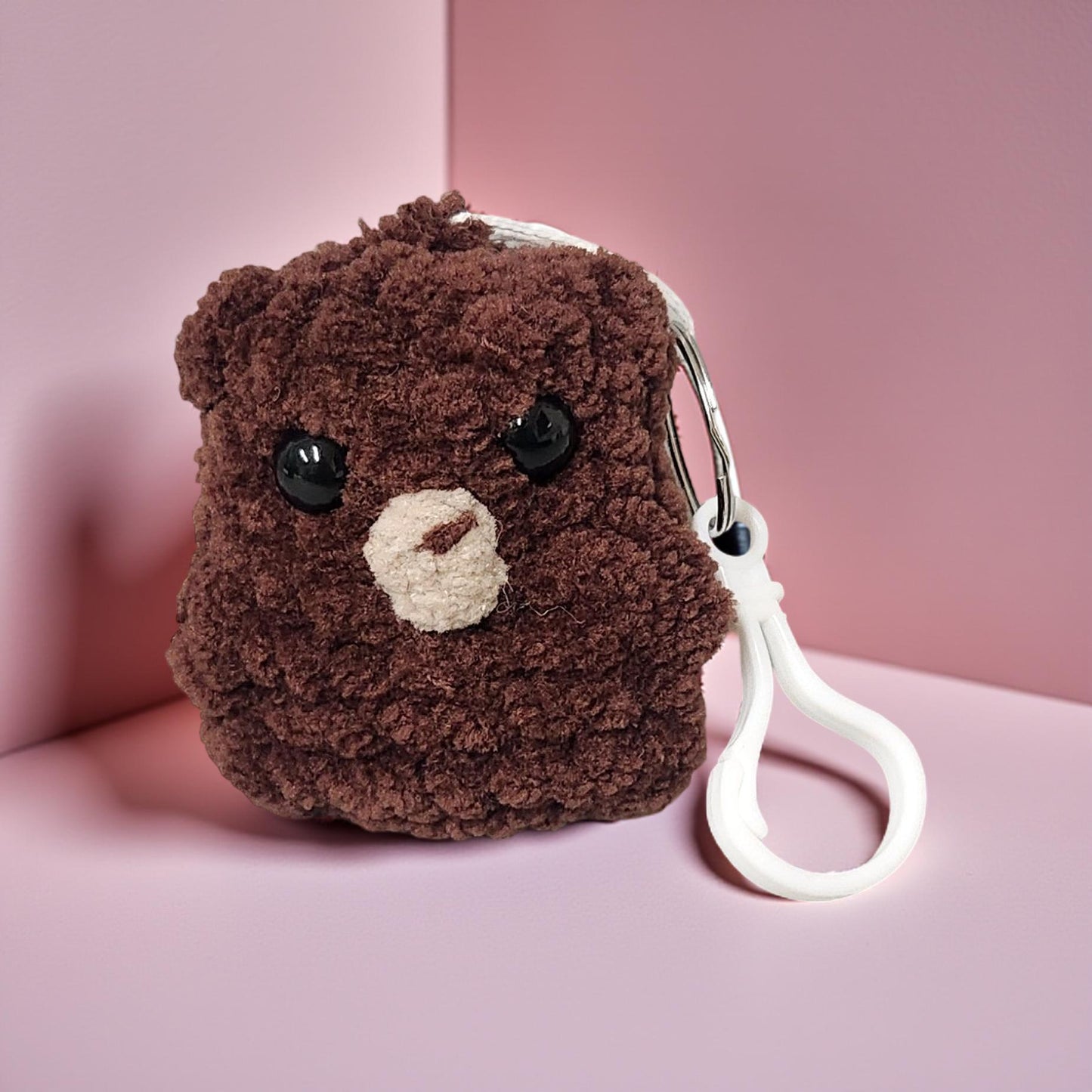Handmade Crochet Plushie Keychains – Bear & Pickle