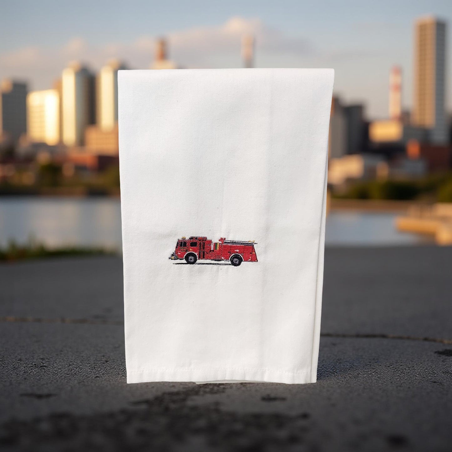 Hand-Crafted Embroidered Summer Fun Hand Towels