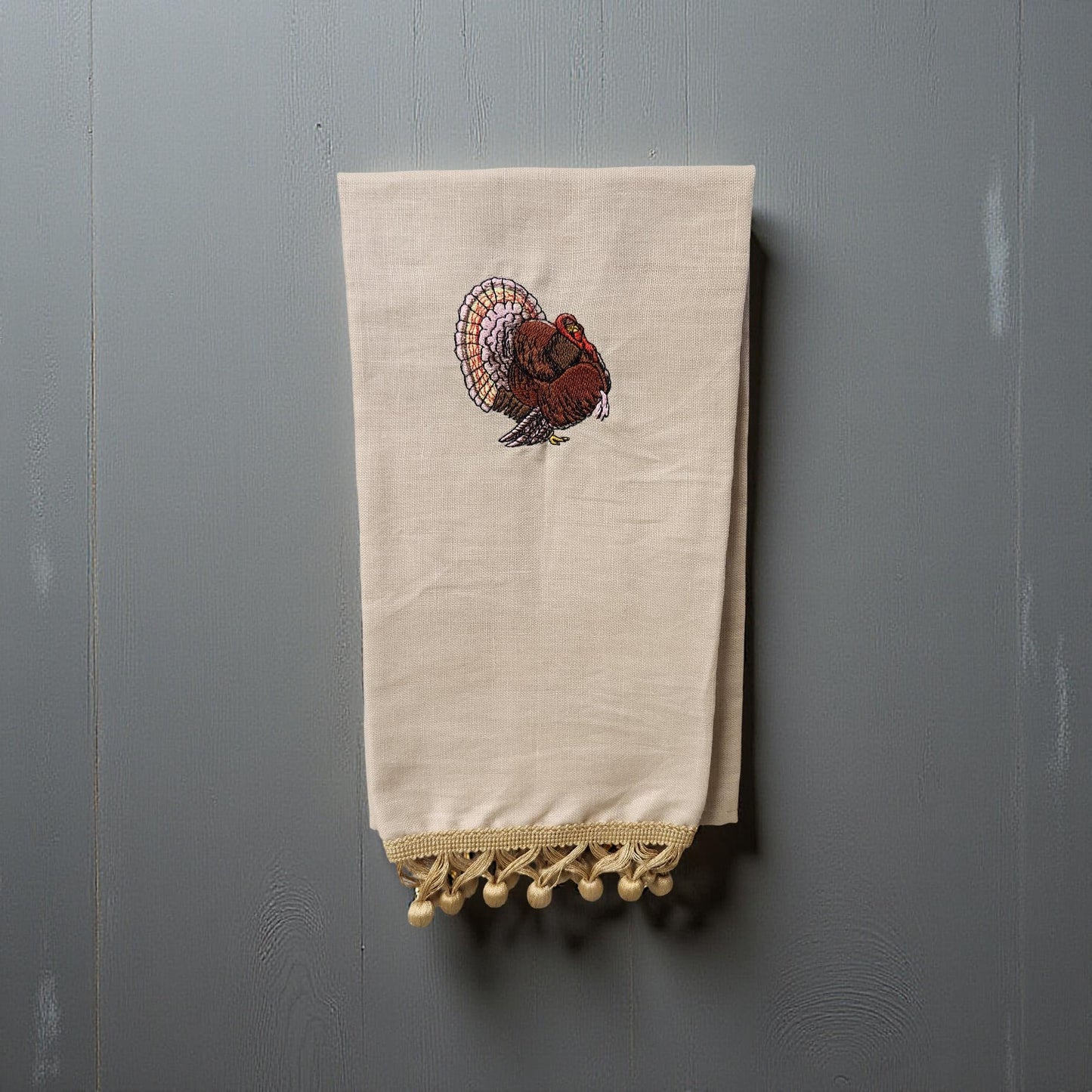 Hand-Crafted Embroidered Fall and Thanksgiving Hand Towels