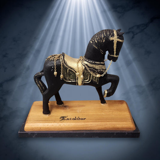 Hand-Carved Wooden Horse Figurines – Toy & Décor