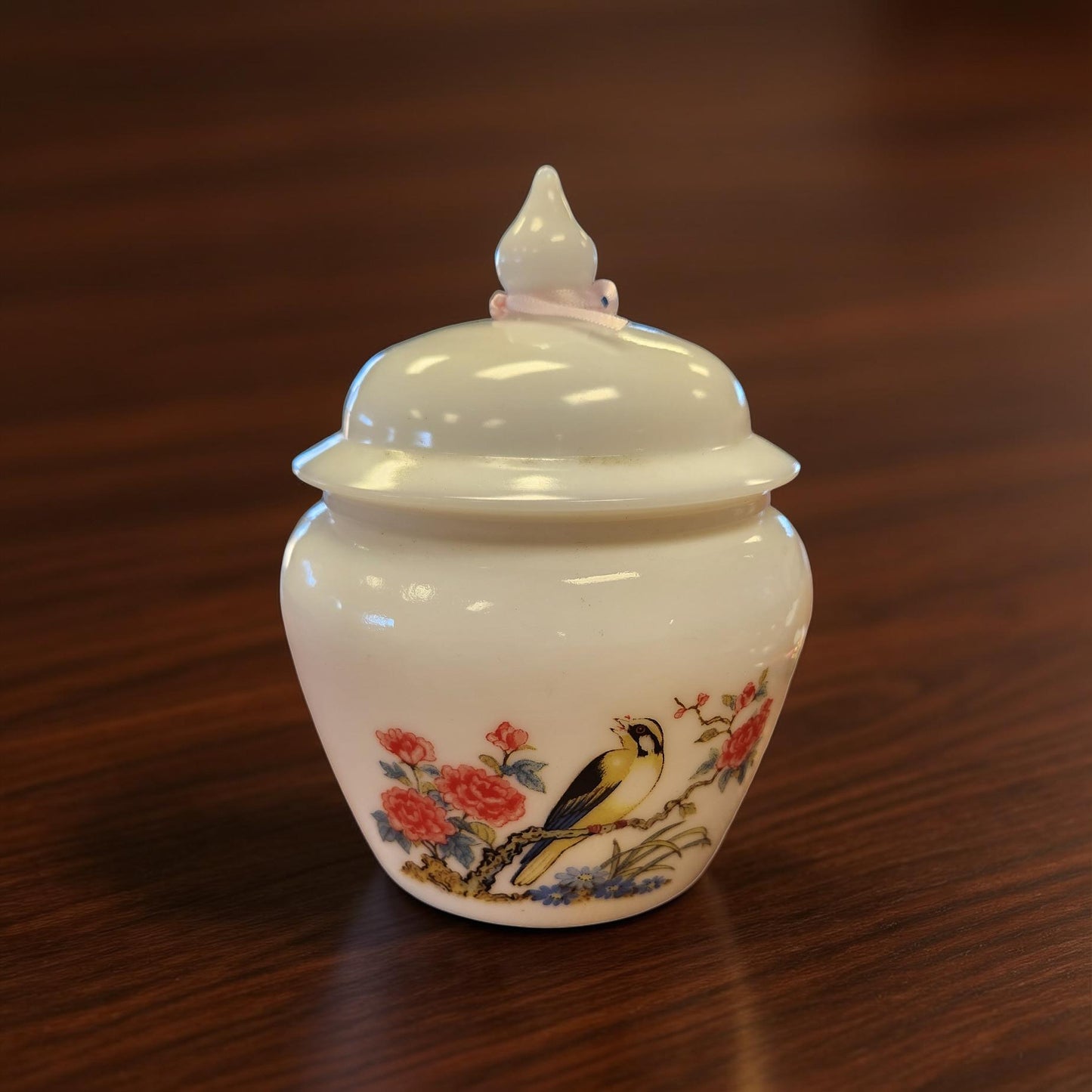 Vintage Milk Glass Avon Dynasty Ginger Jar