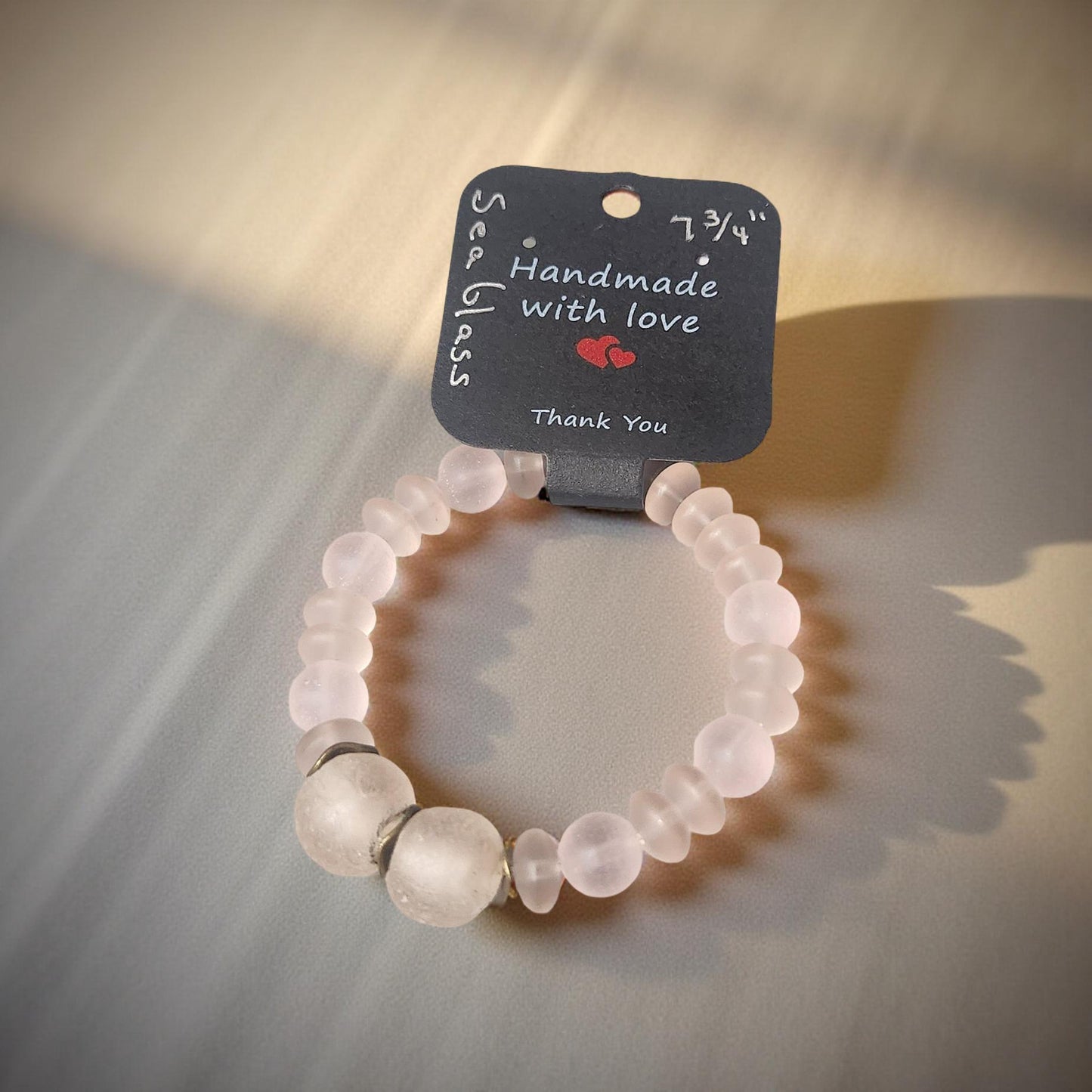 Handmade Seaglass Bracelet - Coastal Jewelry, Ocean-Inspired Gift