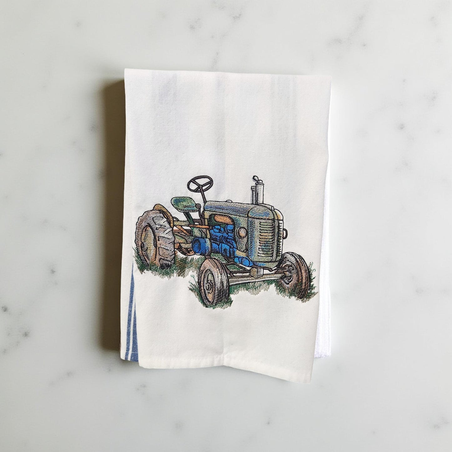 Hand-Crafted Embroidered Summer Fun Hand Towels