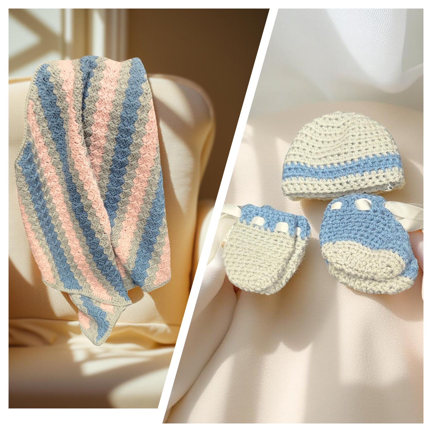 Cozy Hand-Crafted Crochet Quilt for Home Decor