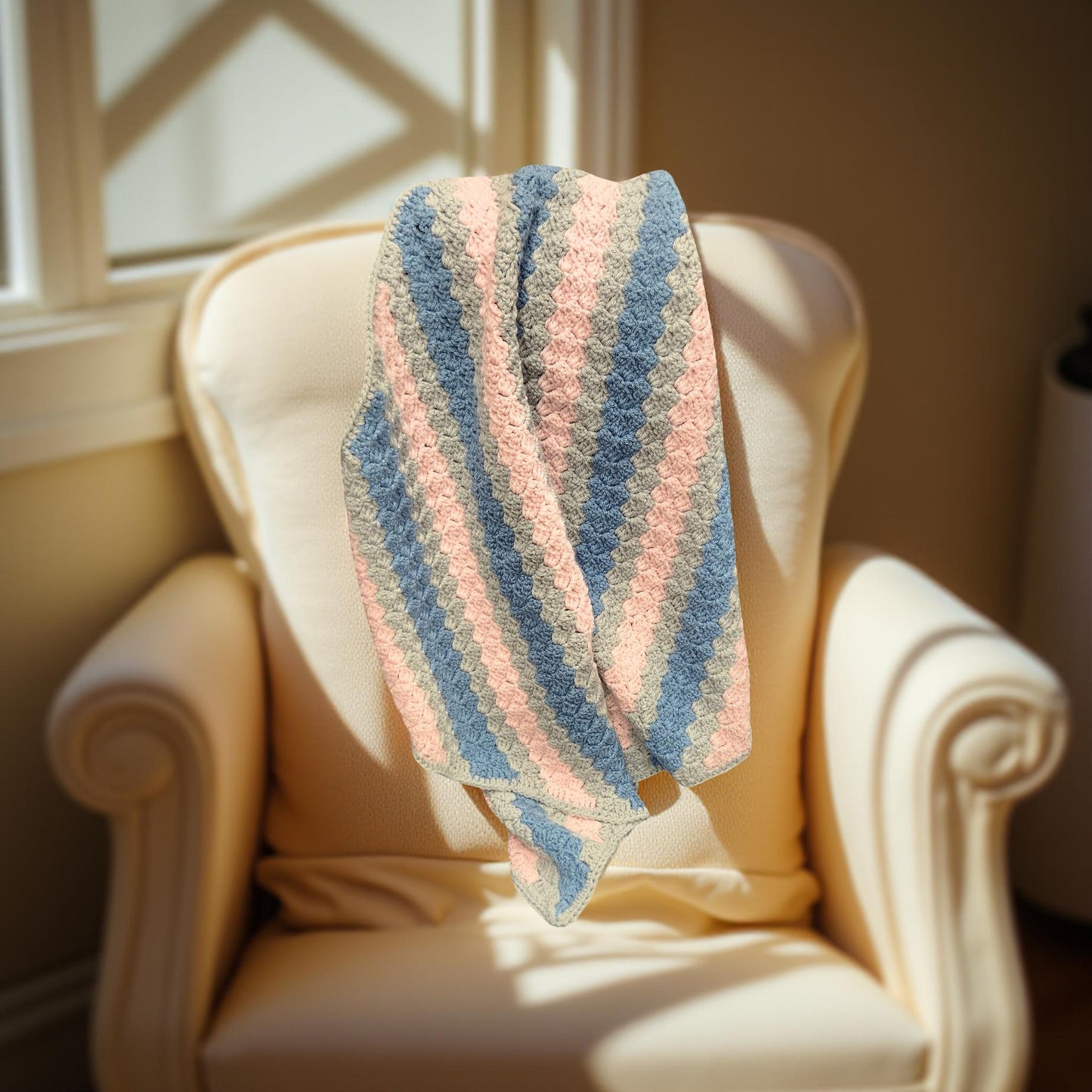 Cozy Hand-Crafted Crochet Quilt for Home Decor