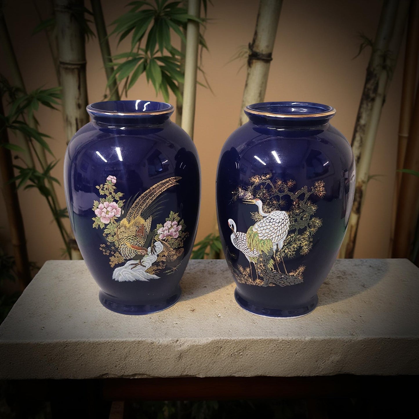 Vintage Cobalt Blue ARDCO Vase - Made in Japan