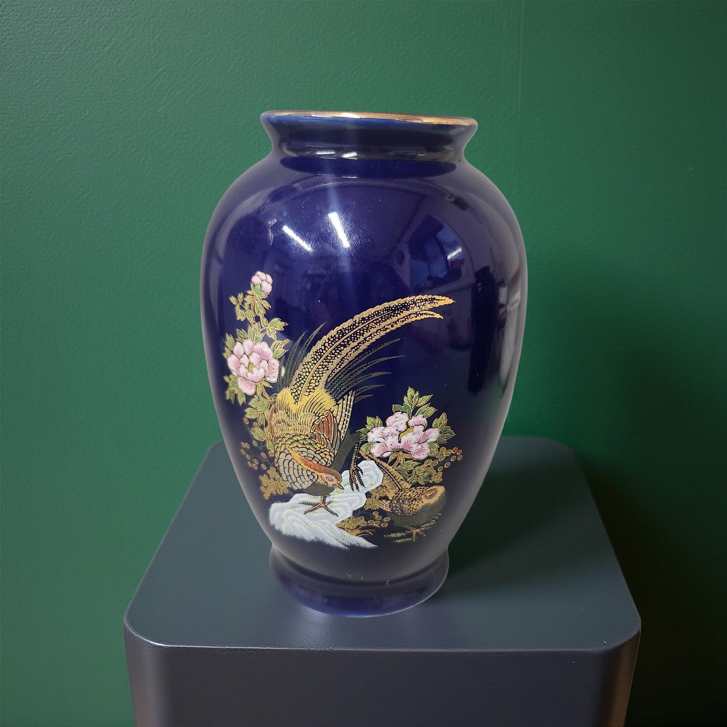 Vintage Cobalt Blue ARDCO Vase - Made in Japan
