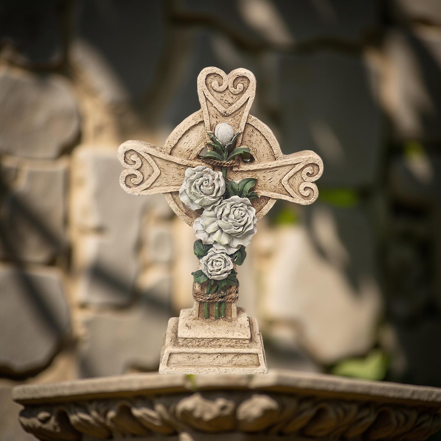 Rose Embellished Easter Cross - 2008