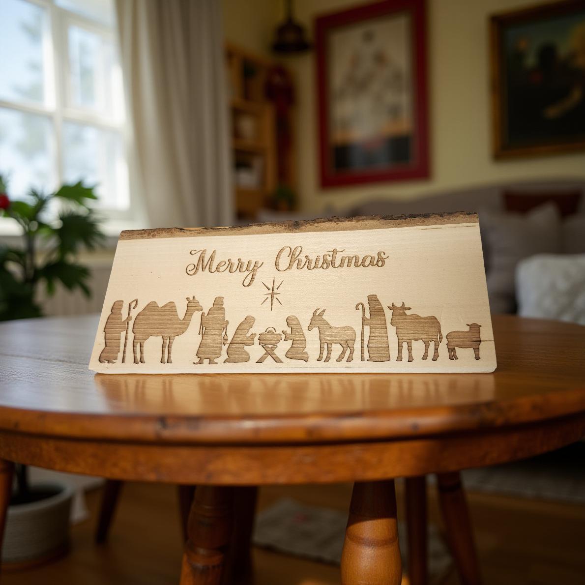 Christmas Wood Burned Artwork for Home Decor