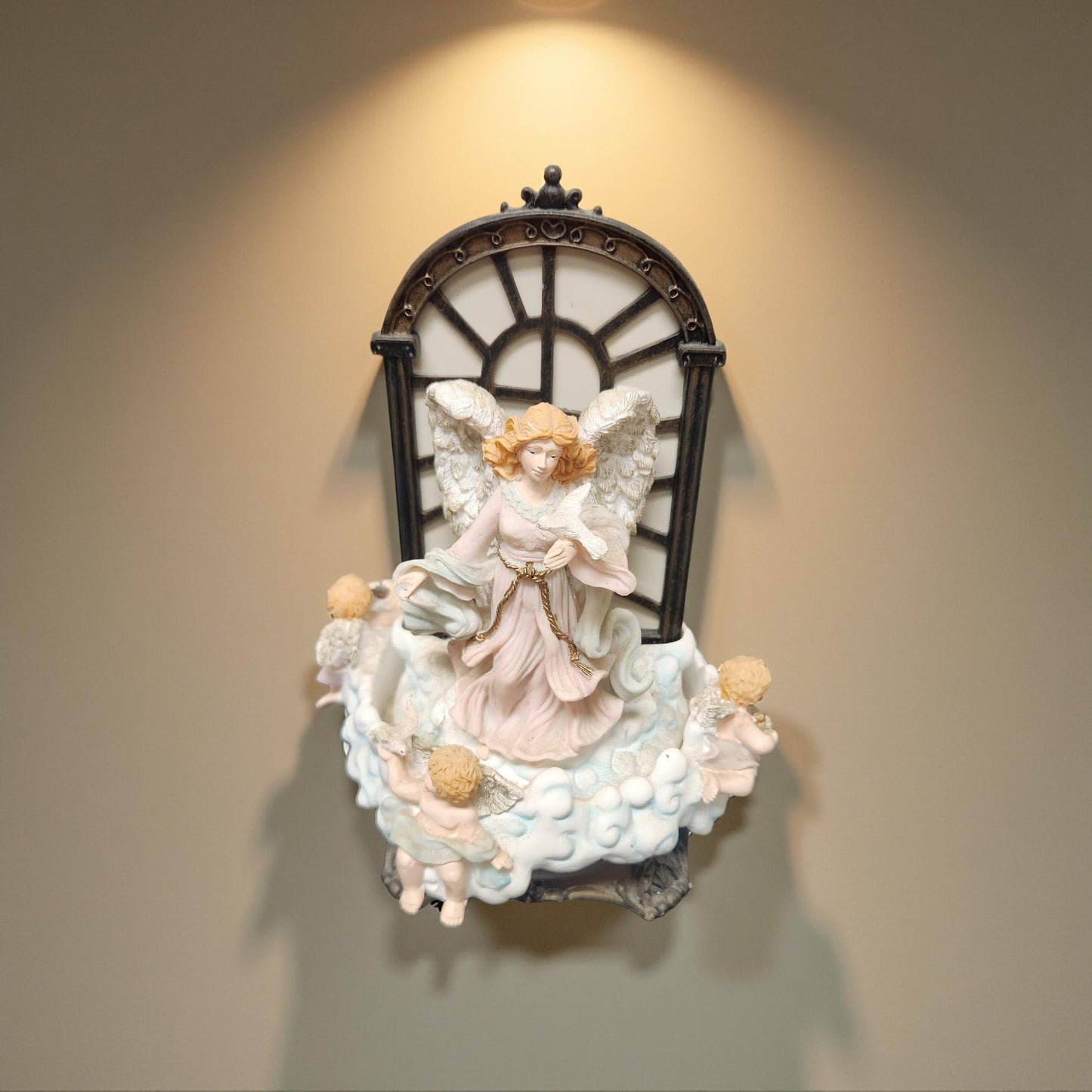 Cherub Music Box - Vintage Avon Figurine Decor