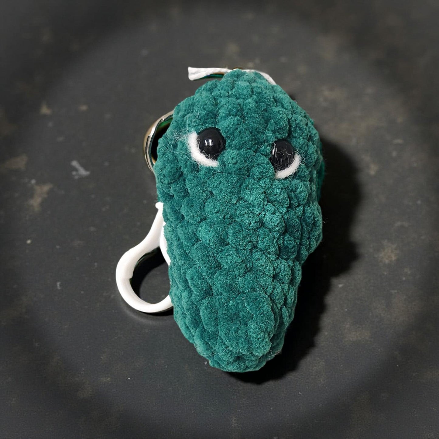 Handmade Crochet Plushie Keychains – Bear & Pickle