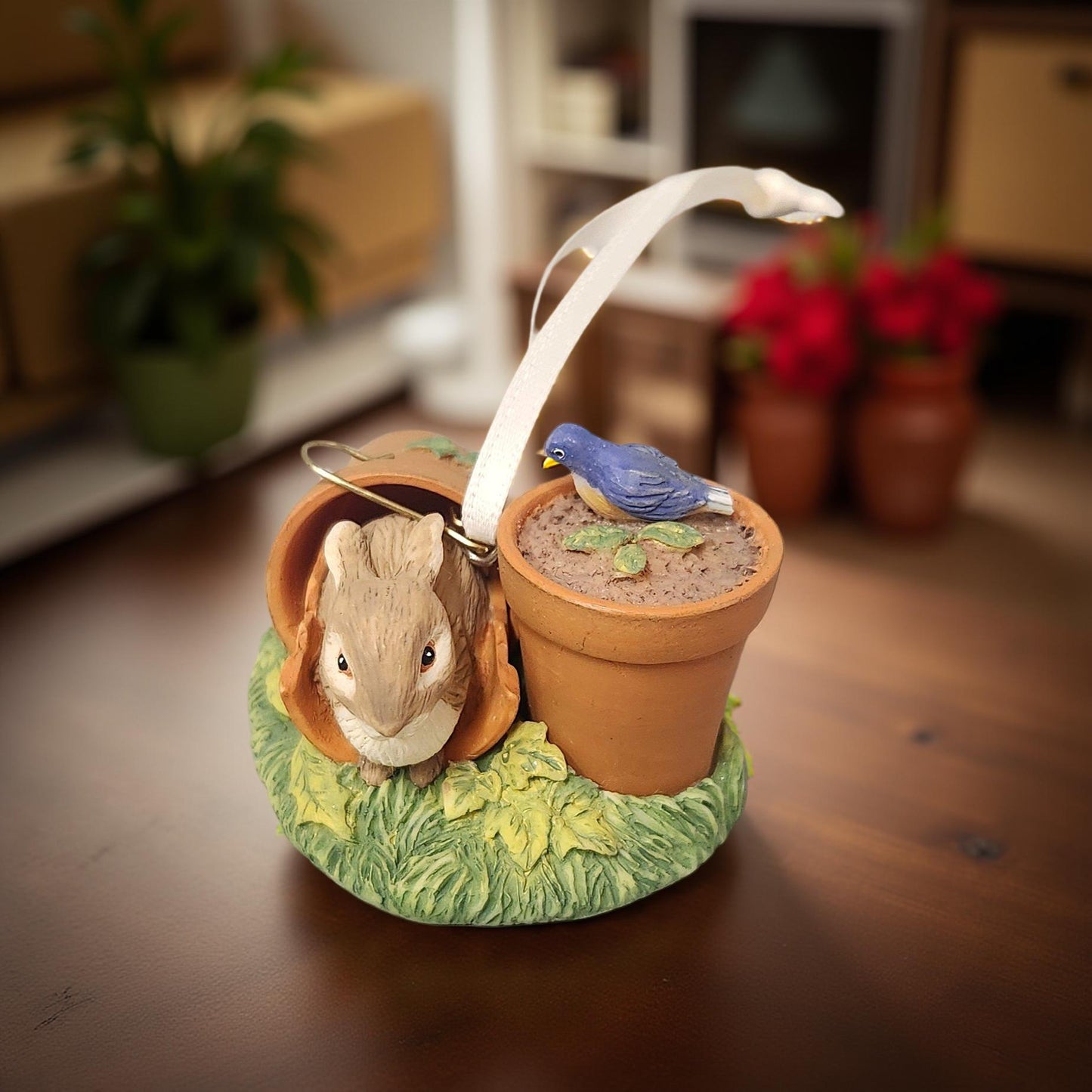 2004 Hide and Seek Bunny Ornament - Vintage Marjolein Bastin's Easter Hallmark Collection