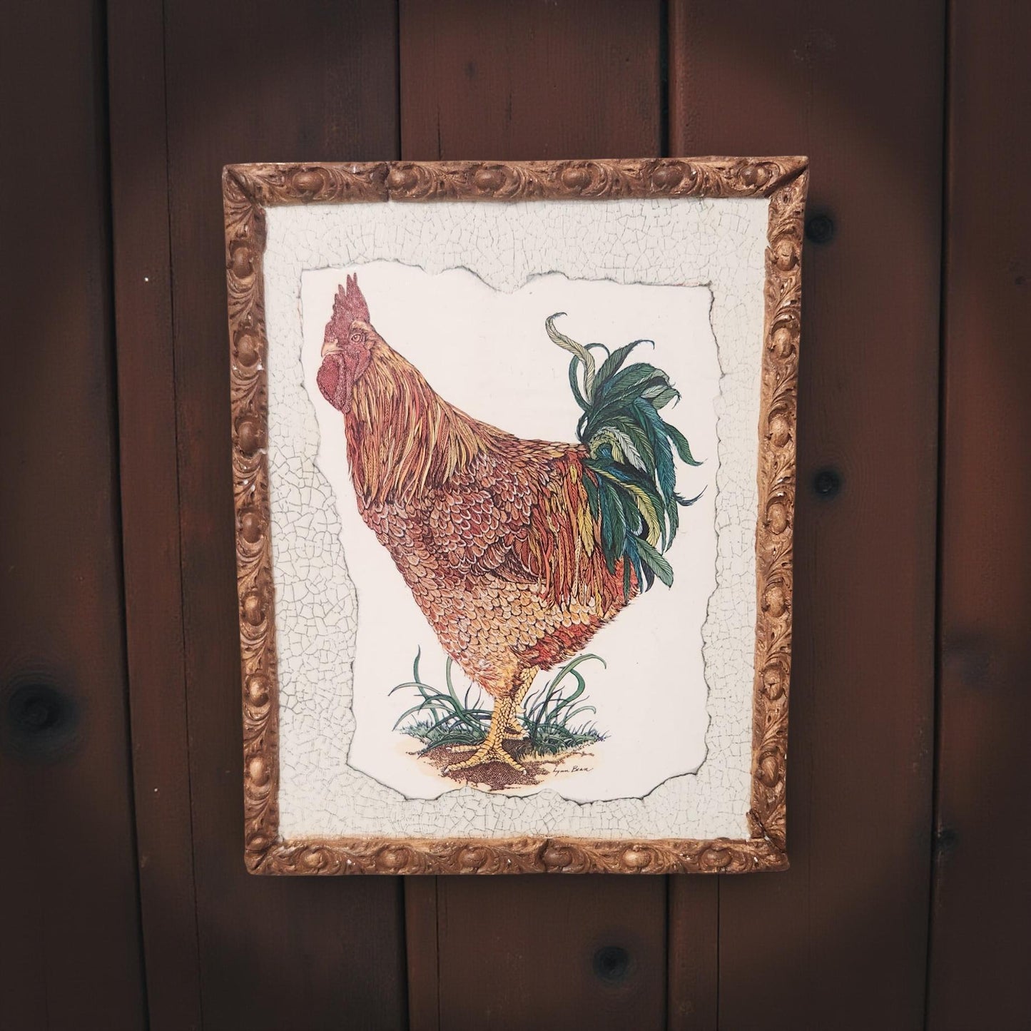 Whimsical Rooster Wall Art - Handmade Home Decor