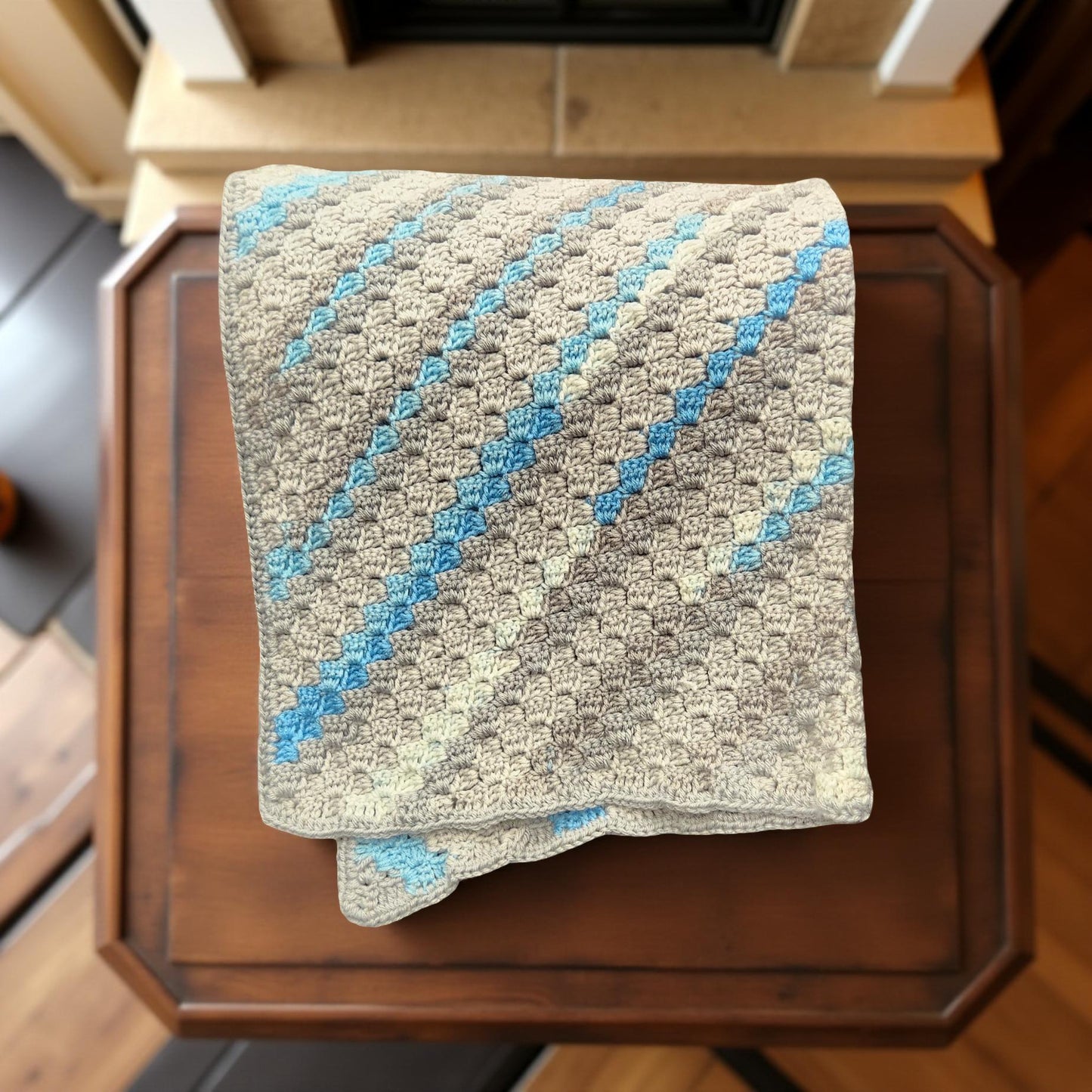 Cozy Hand-Crafted Crochet Quilt for Home Decor