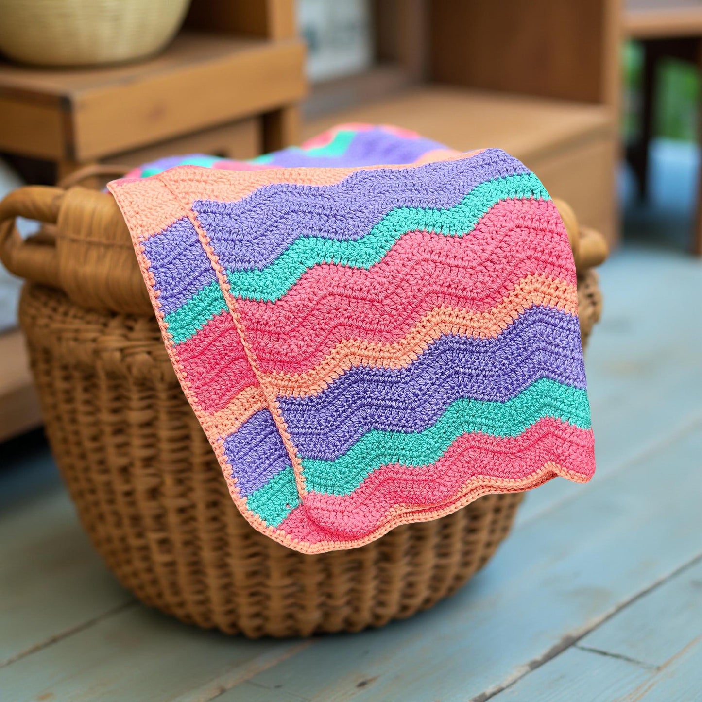 Handmade Crochet Baby Blanket - Soft & Cozy Newborn Gift