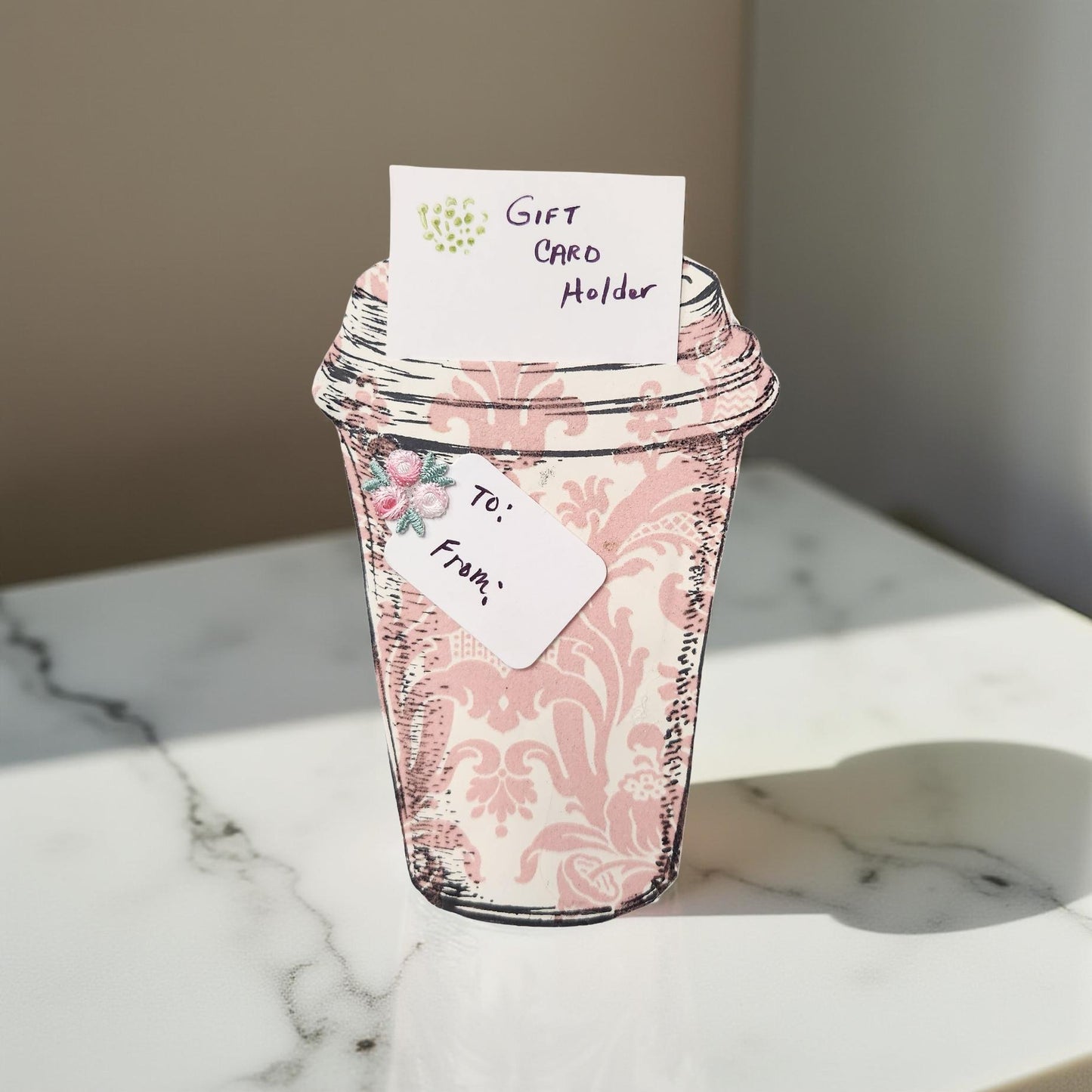 Handmade Gift Card Holders - Coffee and Tea Designs