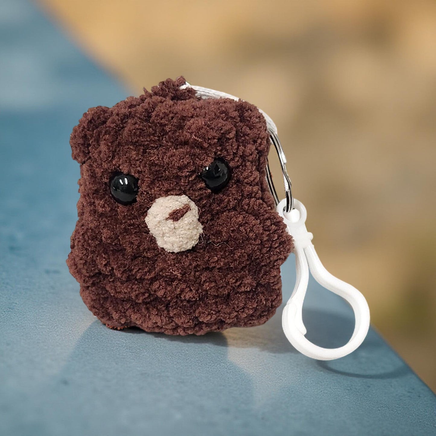 Handmade Crochet Plushie Keychains – Bear & Pickle