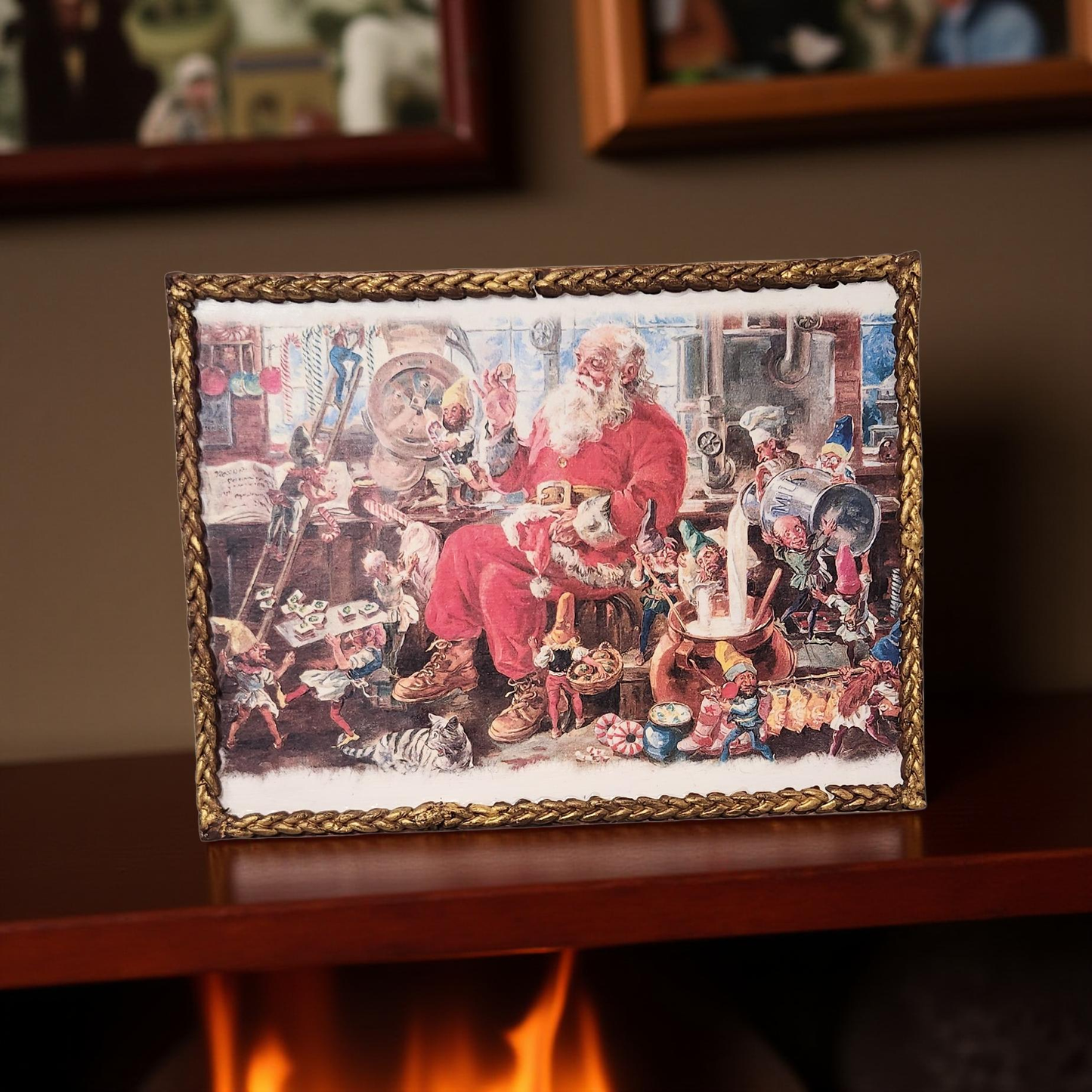 Santa's Workshop Framed Art