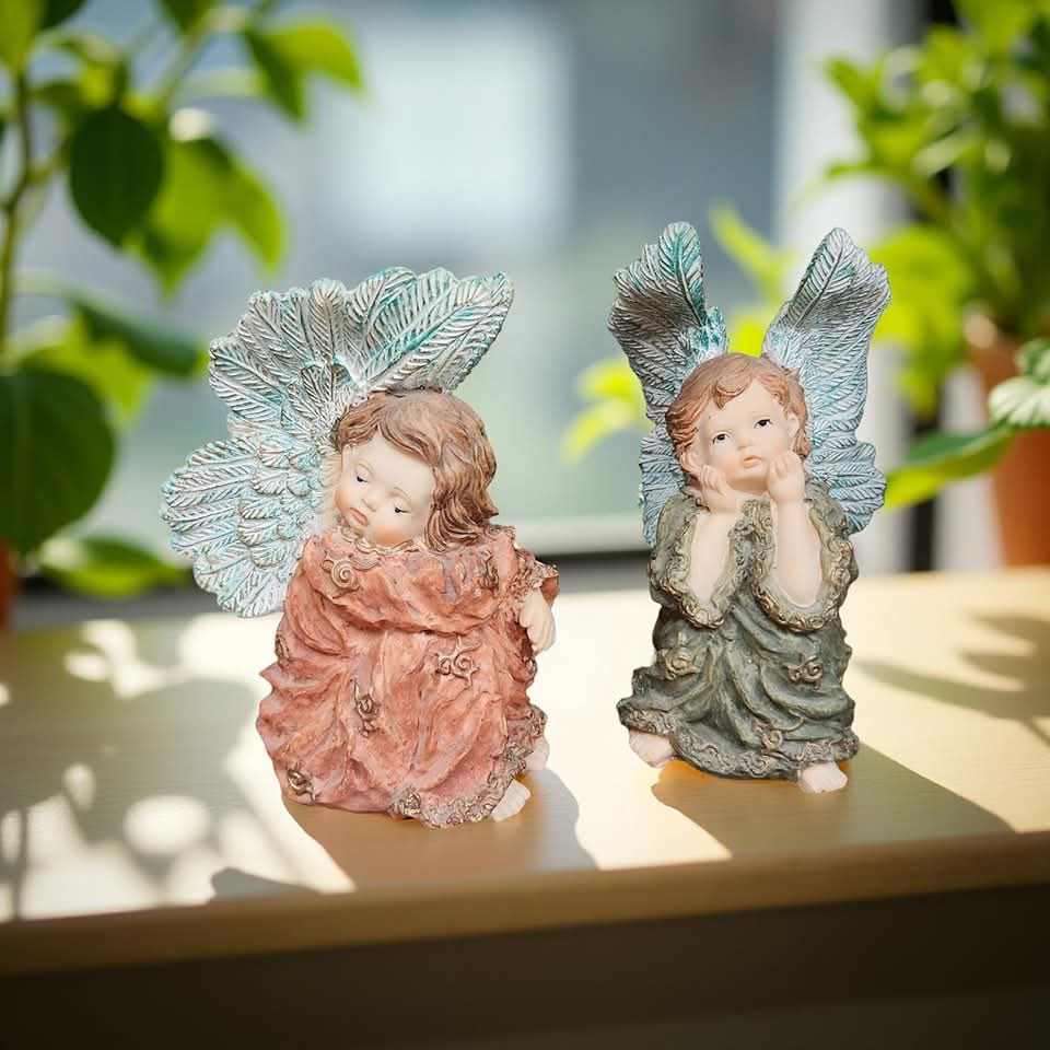 6" Resin Angel Figurines