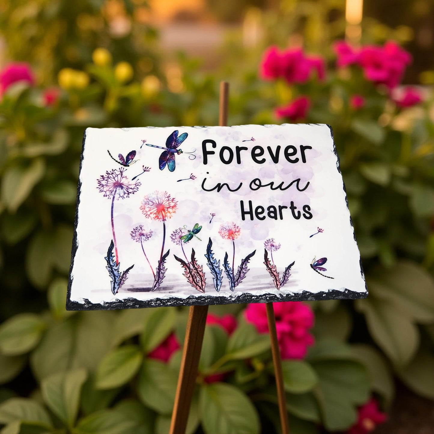 Dragonfly Decorative Slate - Beautiful Memorial Sign