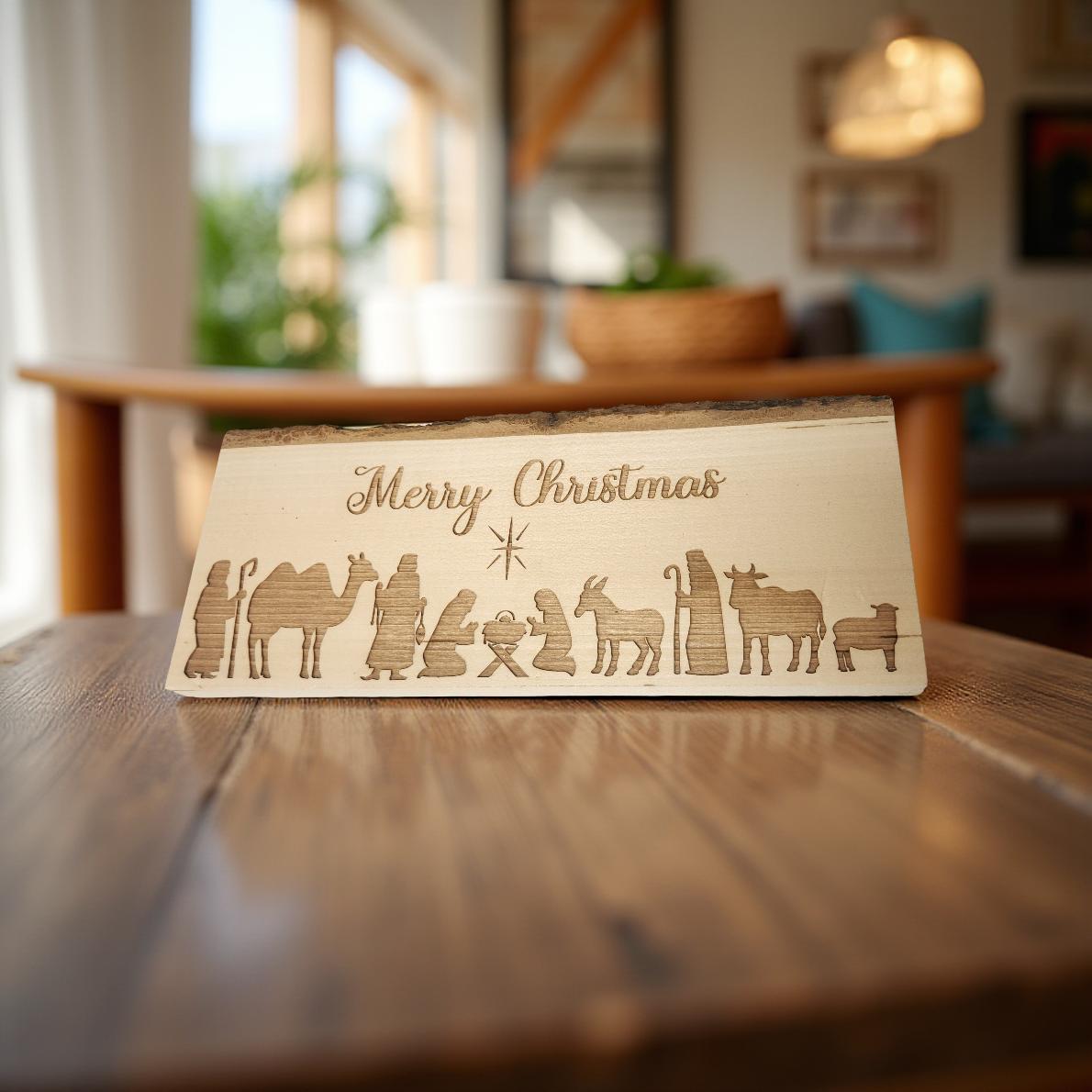 Christmas Wood Burned Artwork for Home Decor