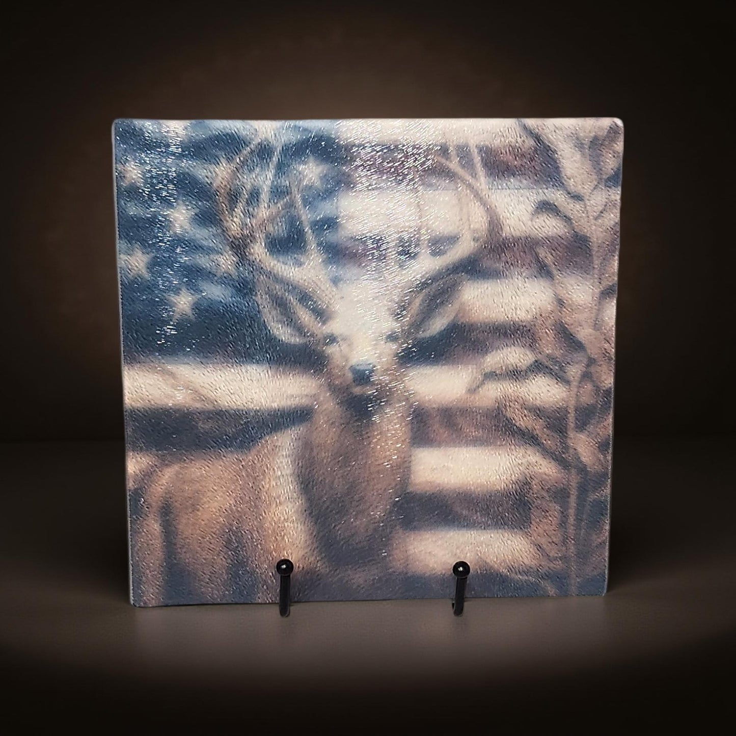 8″ Square Decorative Glass Cutting Board – Fun Images & Quotes