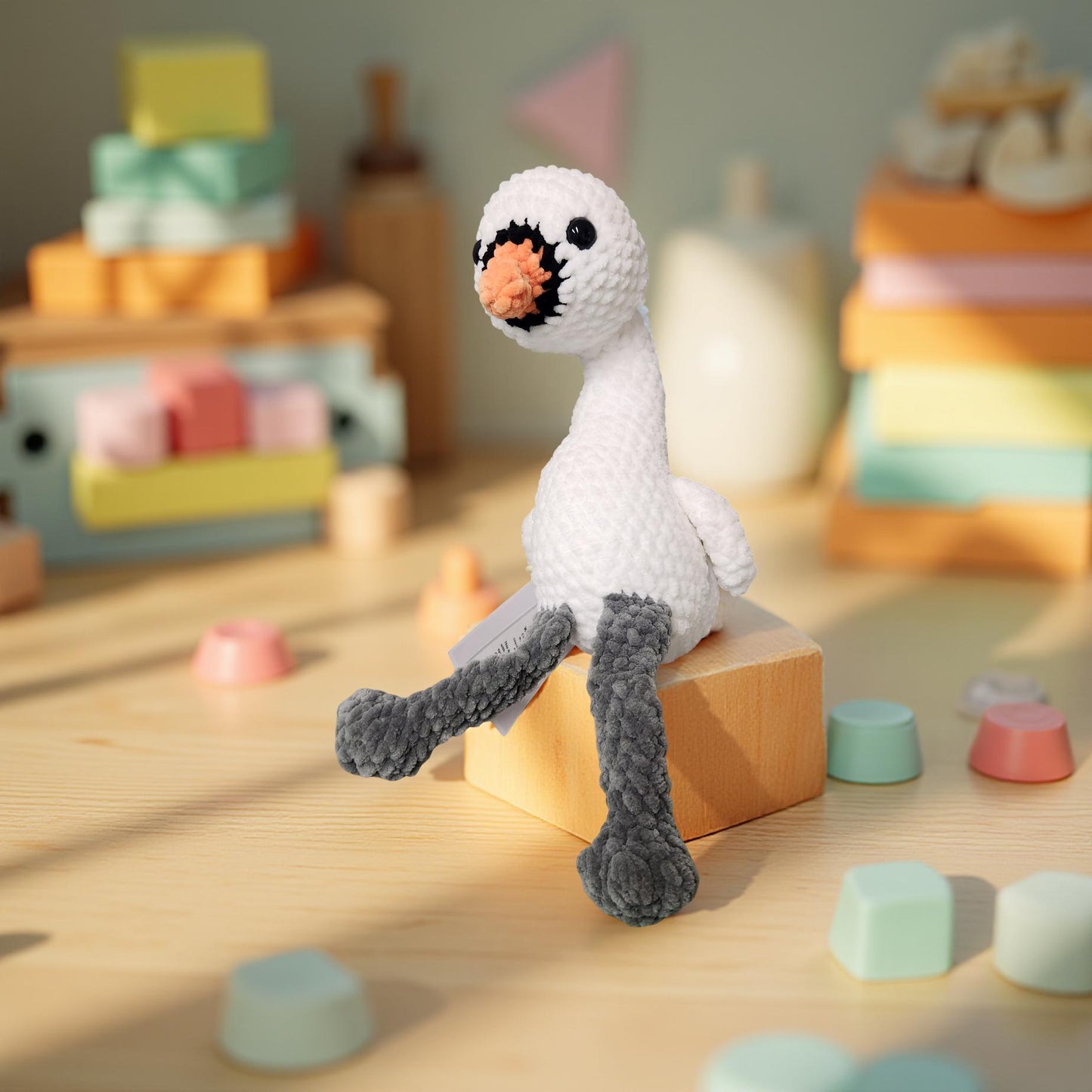 Handmade Crochet Stuffed Animals – Bee, Chicken, Goose & Dog