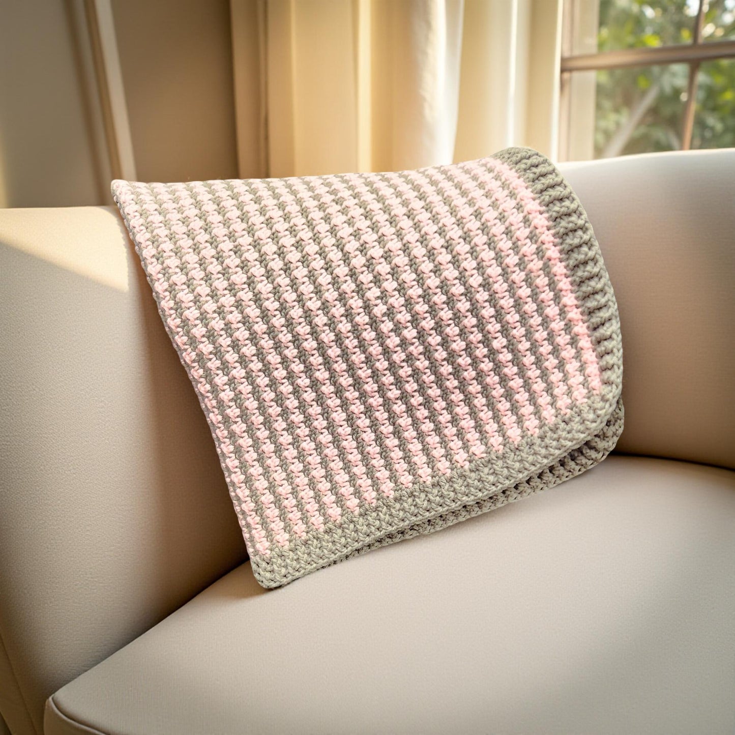 Cozy Hand-Crafted Crochet Quilt for Home Decor