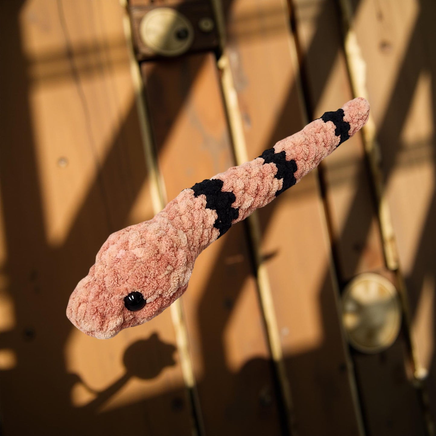 Small Handmade Crochet Coral Snake Plushies