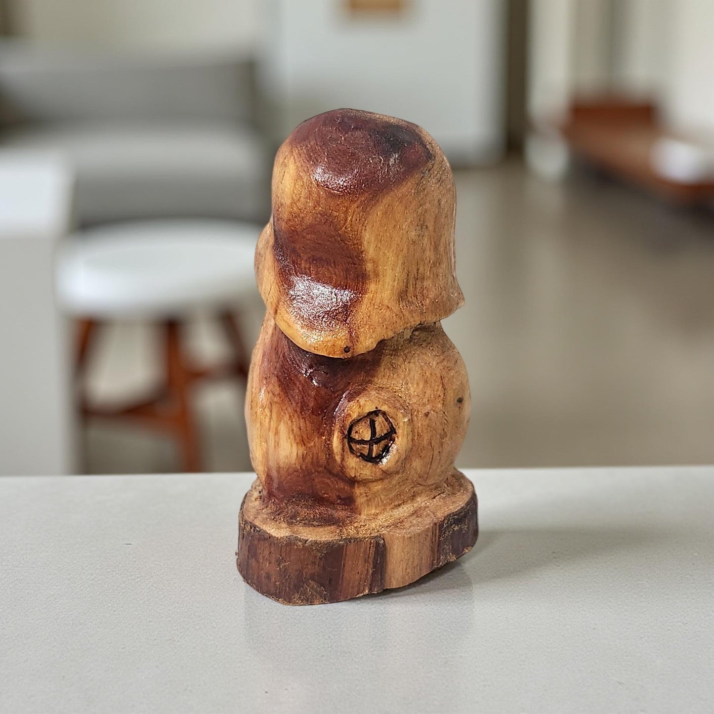 Rustic Hand Carved Wood Spirits Sculptures - One-of-a-Kind Carvings