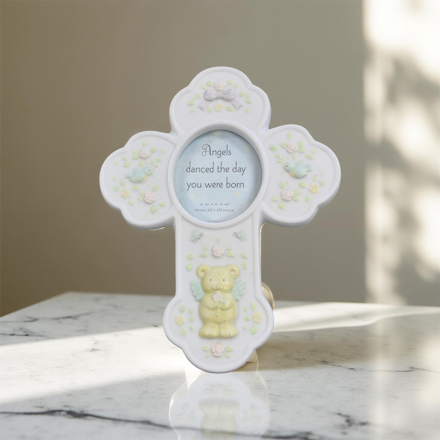 Amscan Inc Cross Photo Frame - Wall Hanging, Keepsake Decor