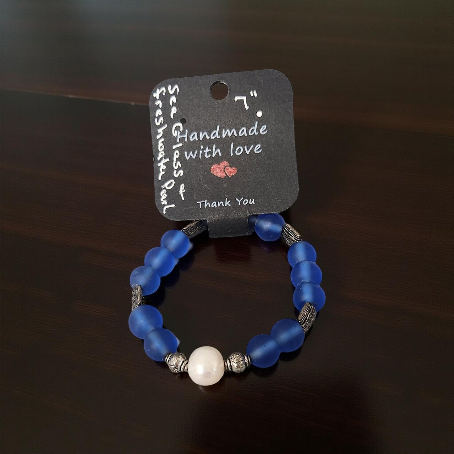 Ocean Lover's Sea Glass Bracelet - Unique Handmade Jewelry