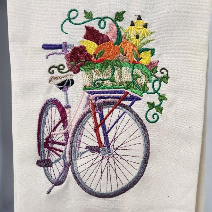 Hand-Crafted Embroidered Fall and Thanksgiving Hand Towels