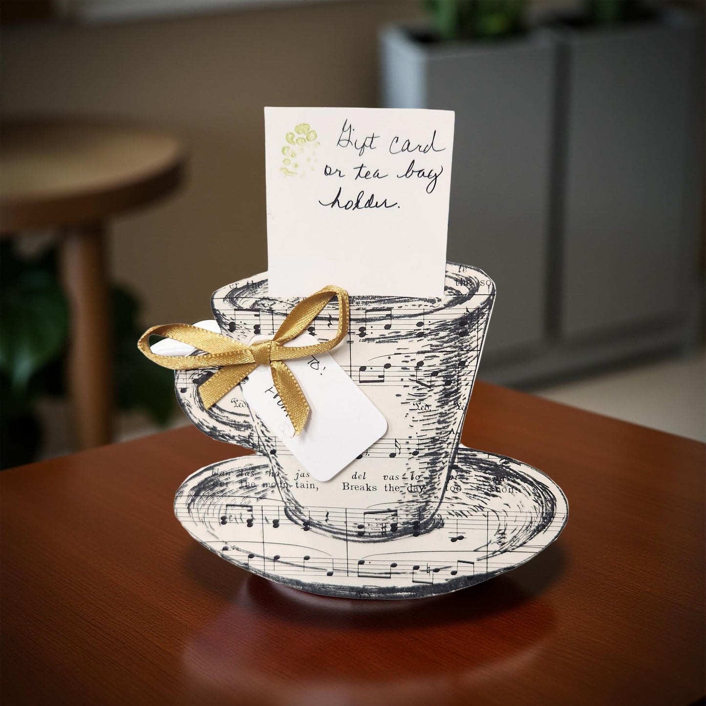 Handmade Gift Card Holders - Coffee and Tea Designs