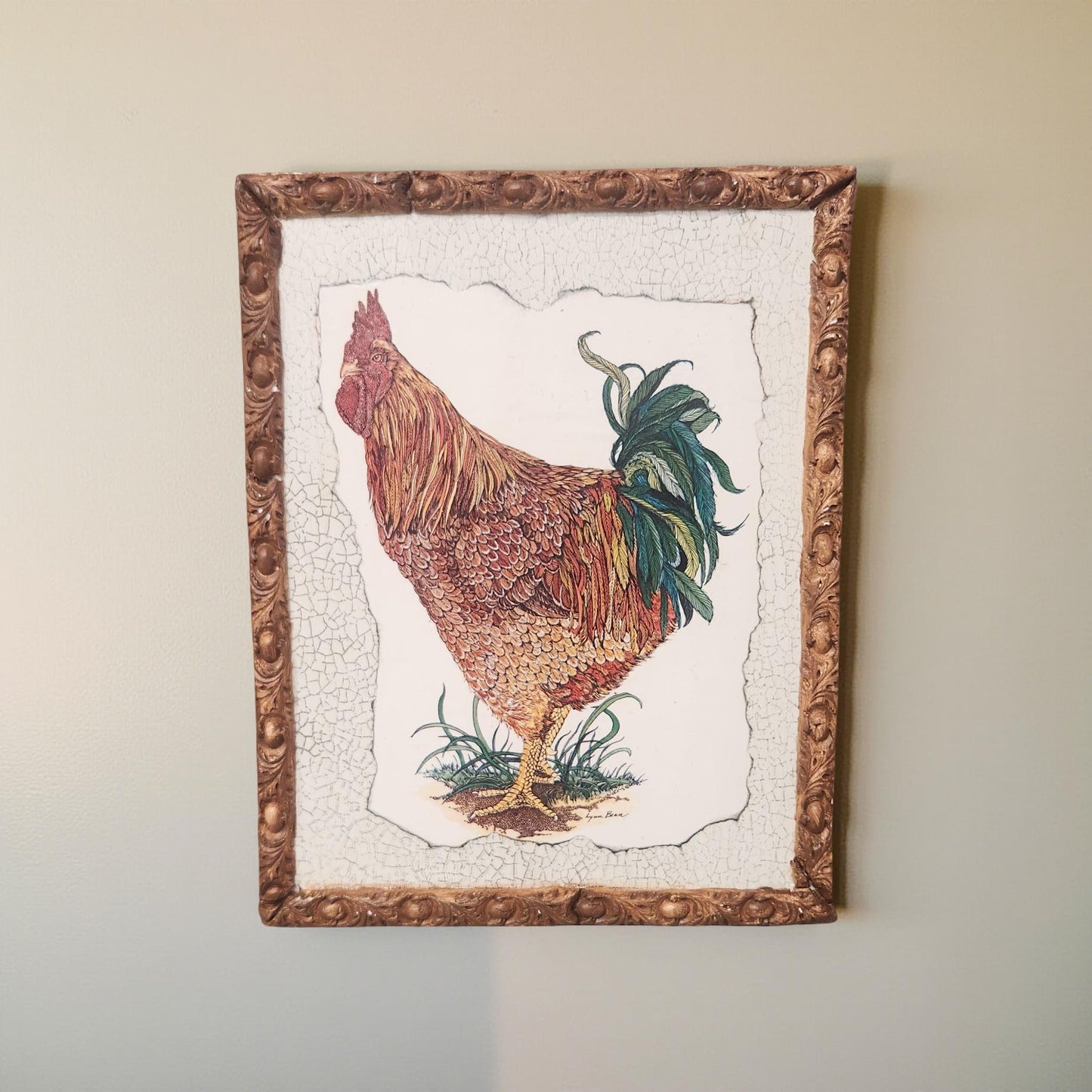 Whimsical Rooster Wall Art - Handmade Home Decor