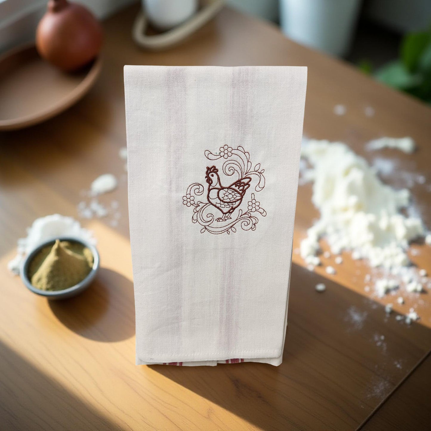 Hand-Crafted Embroidered Fall and Thanksgiving Hand Towels